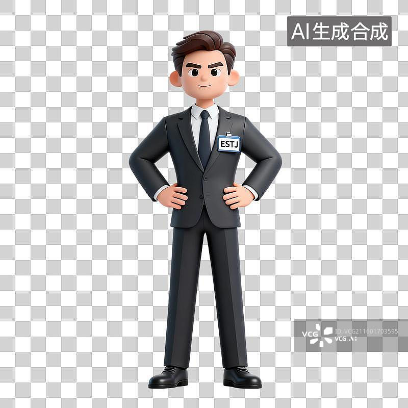 【AI数字艺术】穿着正装的商务男性图片素材