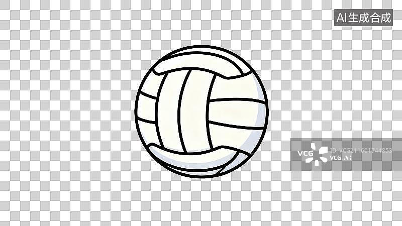 【AI数字艺术】排球运动相关的详细图示图片素材