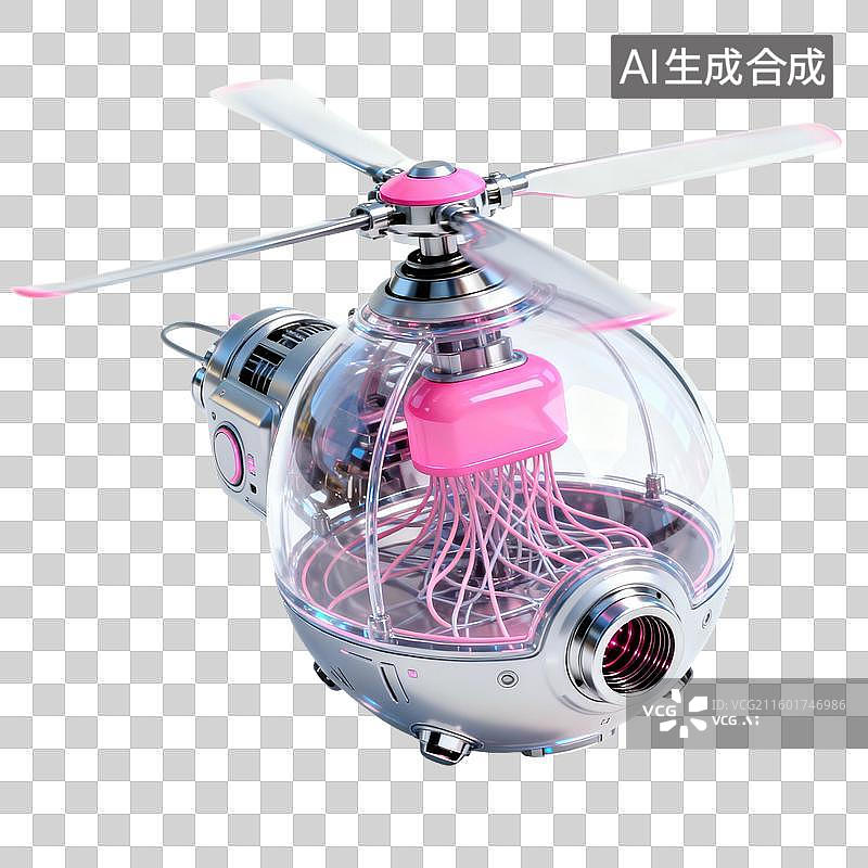 【AI数字艺术】3D风格科技感纳米机器人图片素材