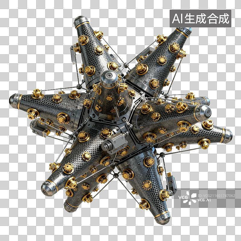 【AI数字艺术】3D风格科技感纳米机器人图片素材