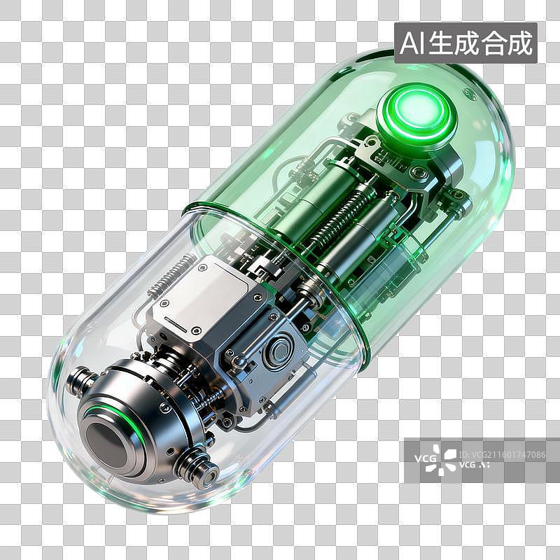 【AI数字艺术】3D风格科技感纳米机器人图片素材