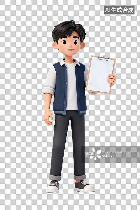 【AI数字艺术】拿着建简历找工作应聘学生教育相关人物素材图片素材