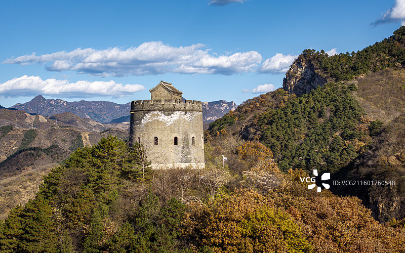 天津市蓟州区黄崖关长城景区航拍图片素材