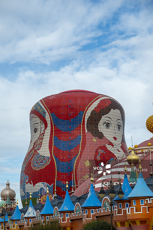 满洲里套娃广场图片素材