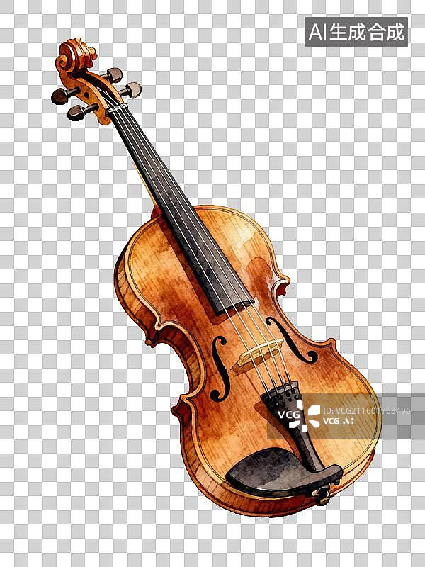 【AI数字艺术】一把小提琴图片素材