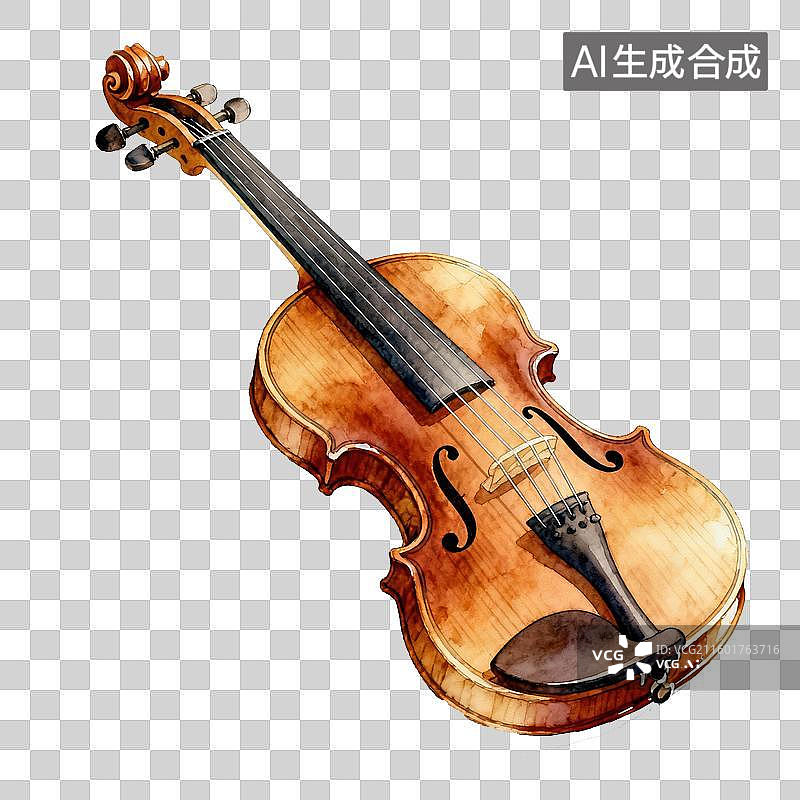 【AI数字艺术】一把小提琴图片素材