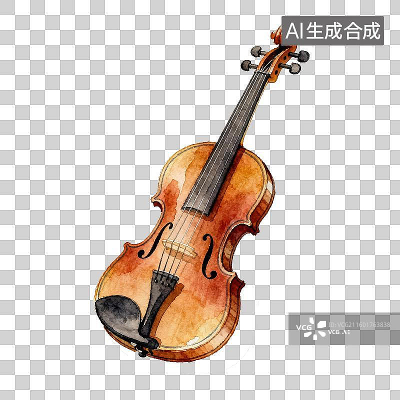 【AI数字艺术】一把小提琴图片素材
