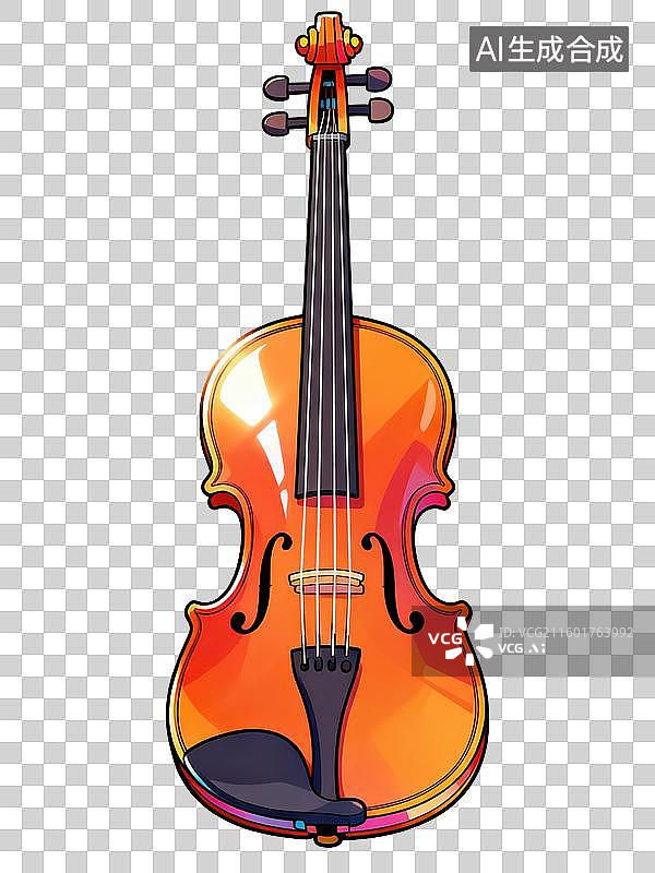 【AI数字艺术】一把小提琴图片素材