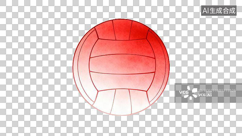 【AI数字艺术】红色的排球用于运动比赛图片素材