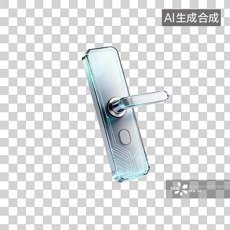 【AI数字艺术】智能门锁背景图片素材