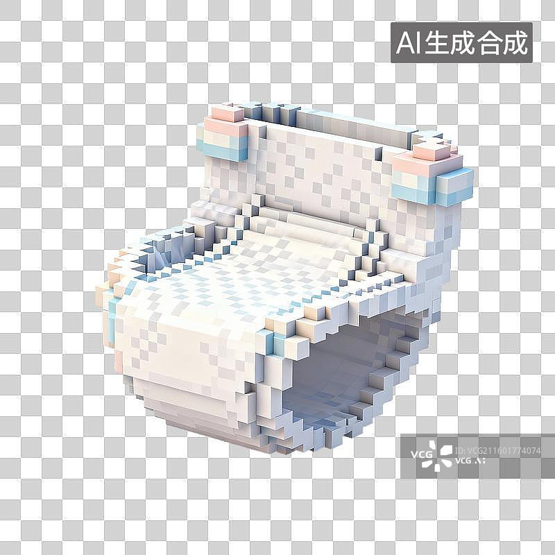 【AI数字艺术】像素风格的婴儿尿布图片素材