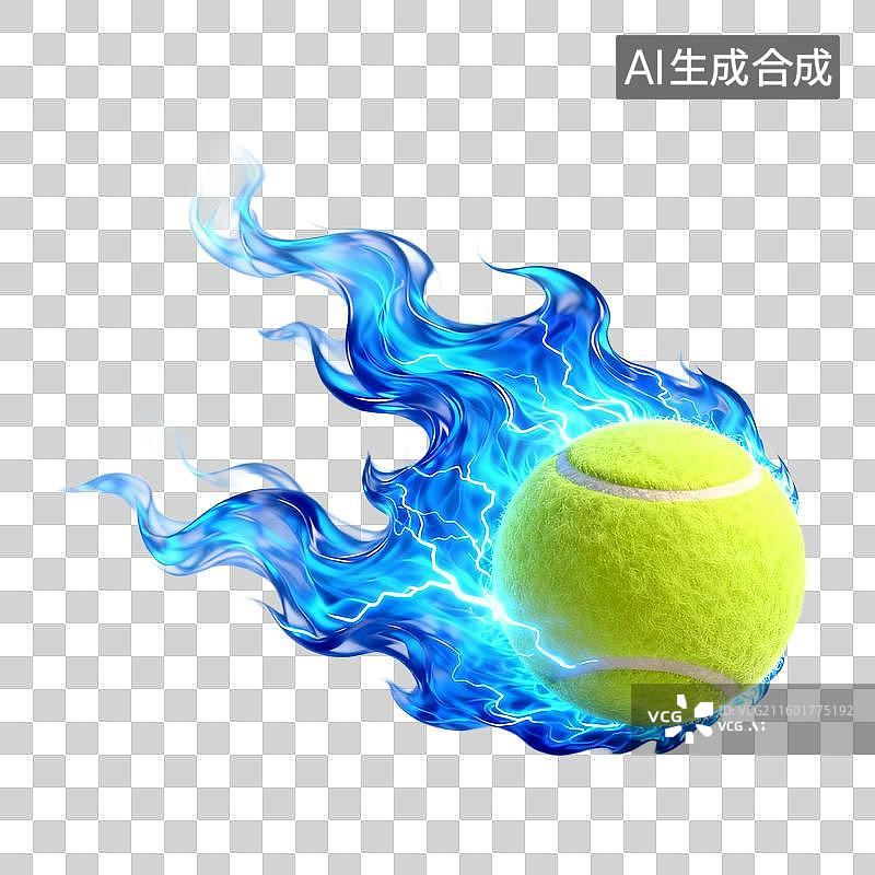 【AI数字艺术】3D渲染拟物风格网球球类免抠元素图片素材