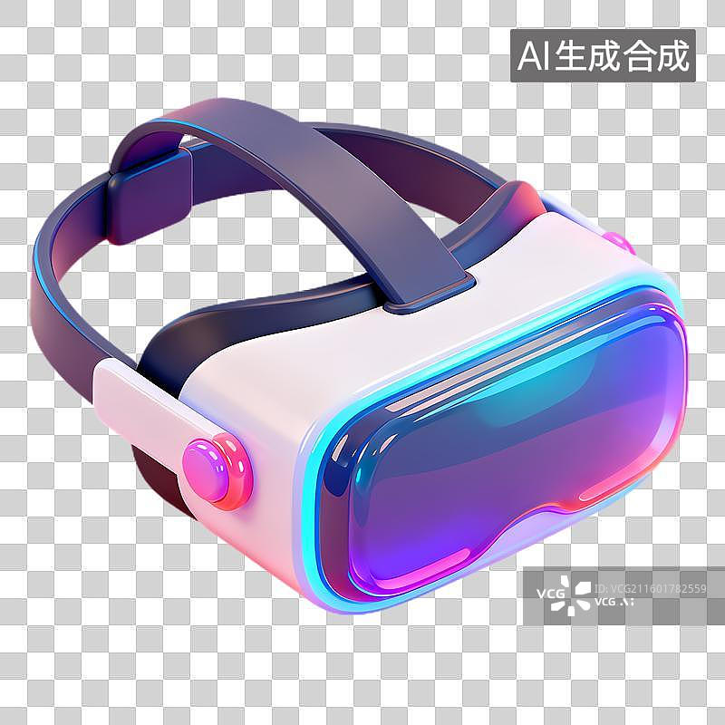 【AI数字艺术】现代虚拟现实头戴设备图片素材