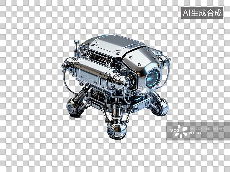 【AI数字艺术】3D 纳米机器人 科技科幻免抠素材图片素材