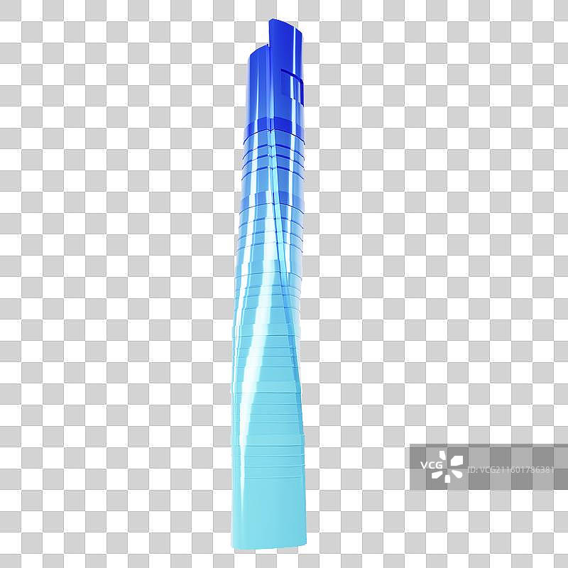 3D渲染的上海地标建筑上海中心大厦元素图片素材