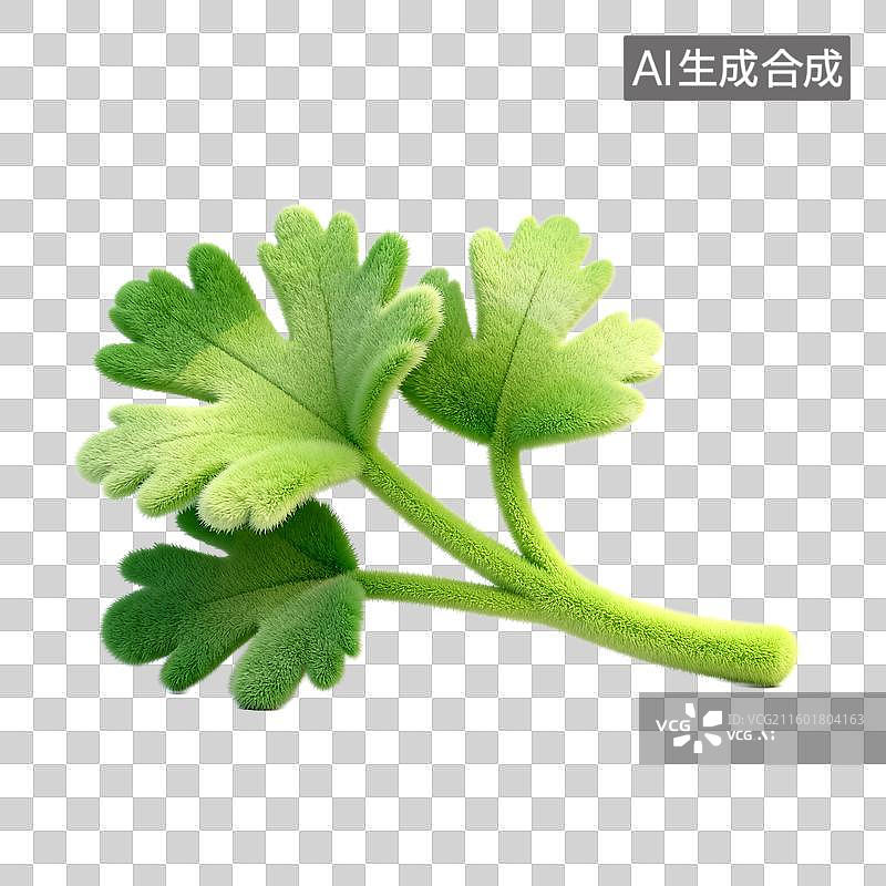 【AI数字艺术】新鲜绿色香菜叶图片素材