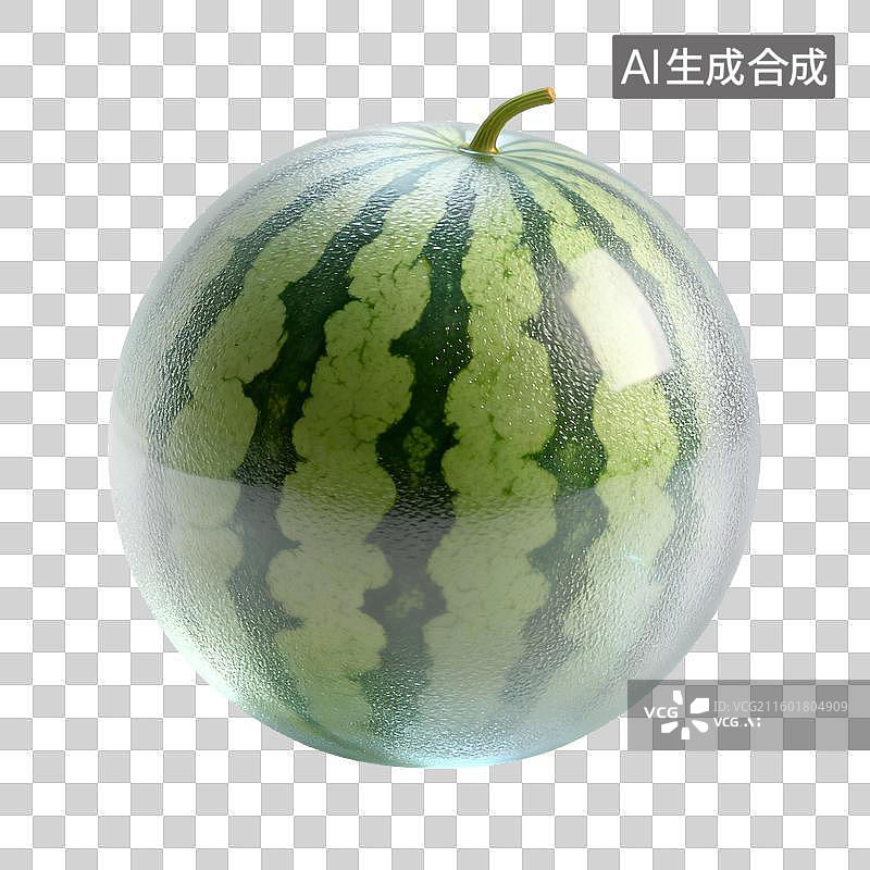 【AI数字艺术】一个完整的西瓜图片素材