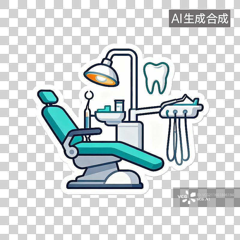 【AI数字艺术】牙科诊所设备图标图片素材