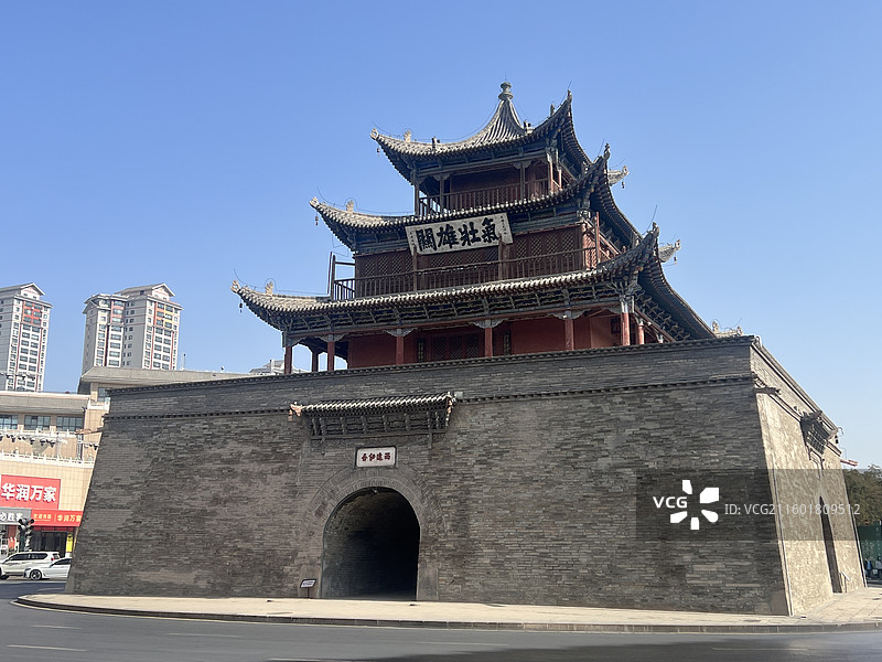 甘肃省酒泉鼓楼图片素材