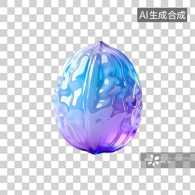 【AI数字艺术】色彩绚丽的抽象蛋形物体图片素材