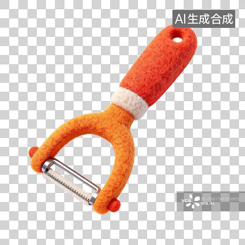 【AI数字艺术】胡萝卜造型的削皮器图片素材