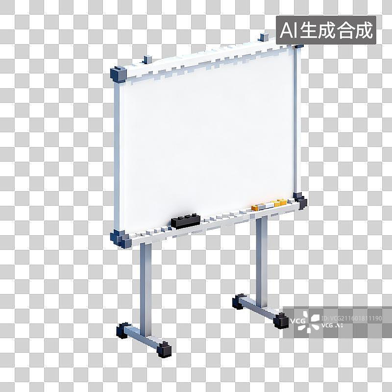 【AI数字艺术】白色立式白板图片素材