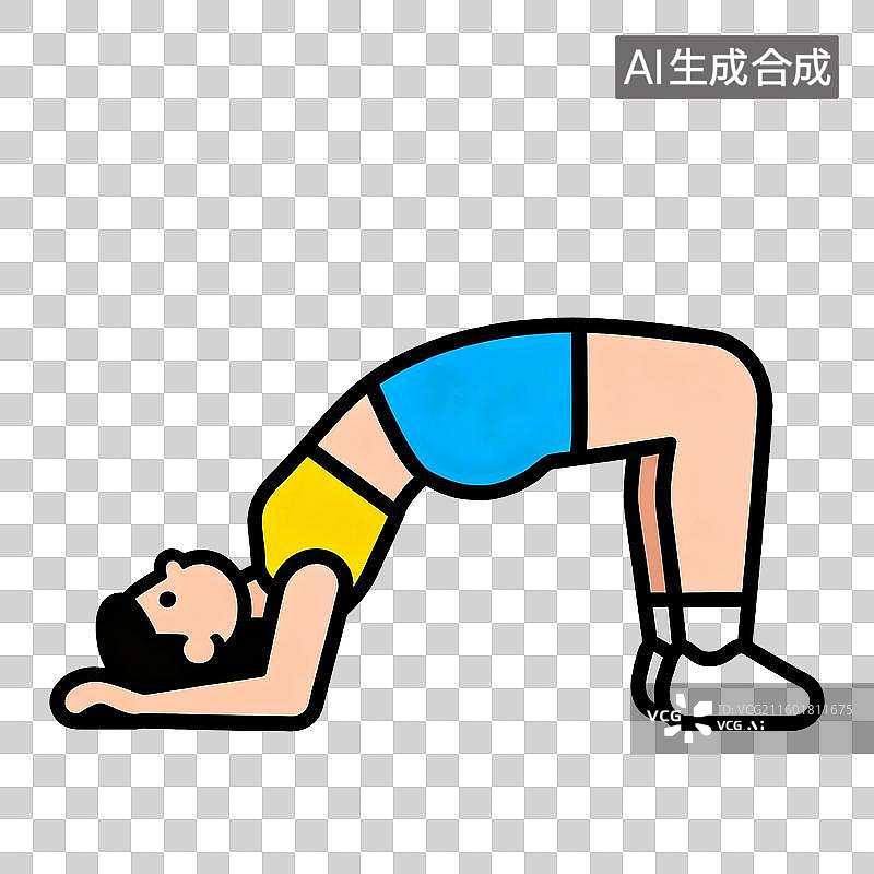 【AI数字艺术】下犬式背景图片素材