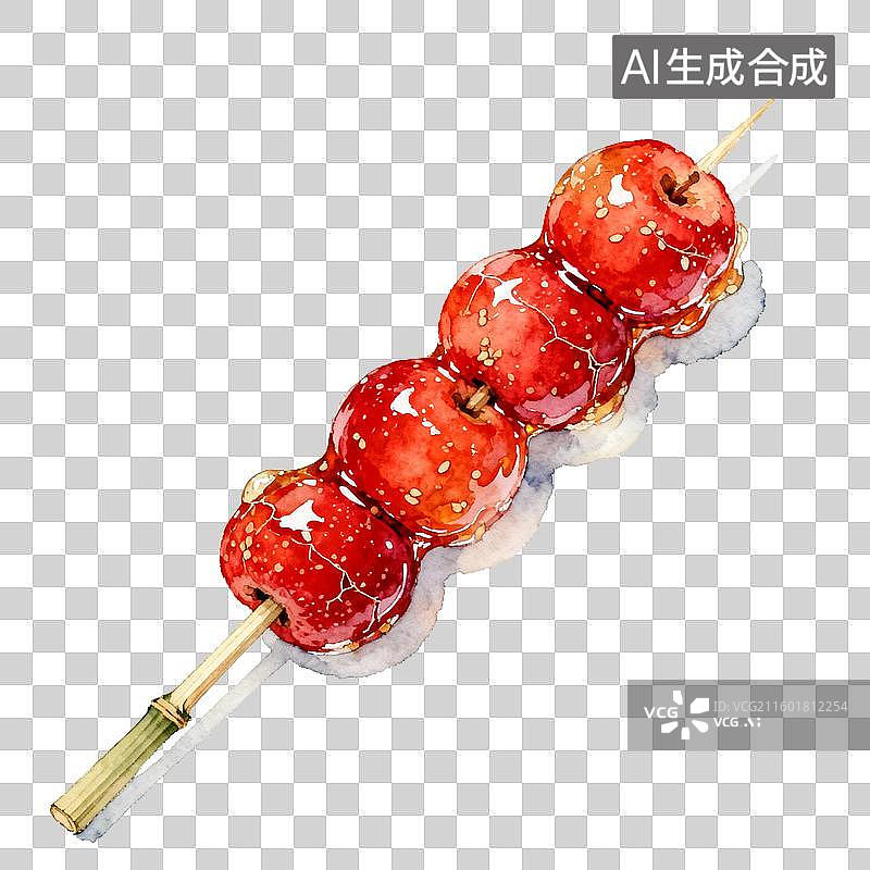 【AI数字艺术】糖葫芦背景图片素材