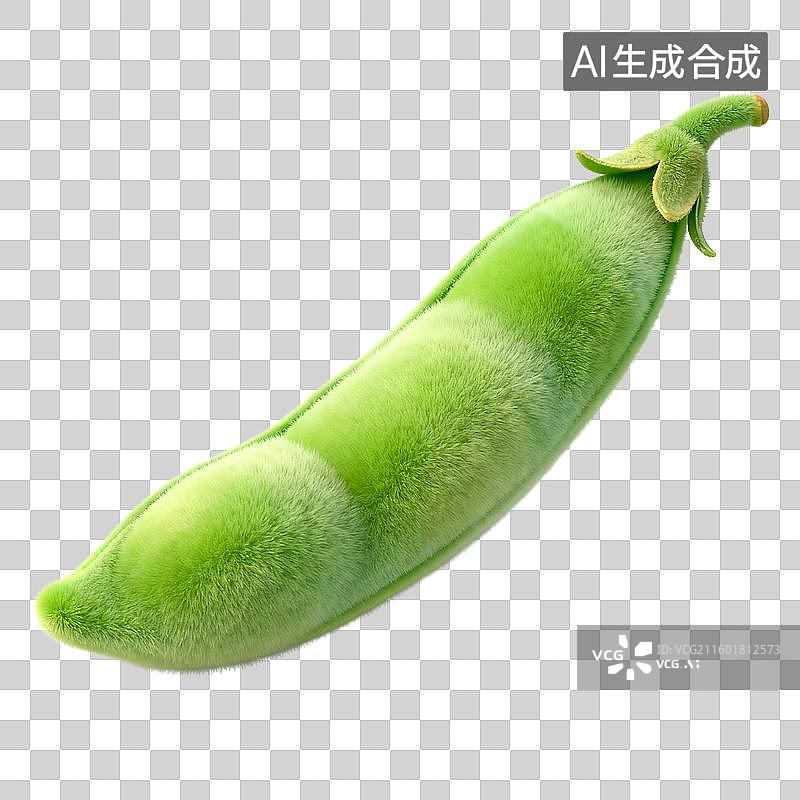 【AI数字艺术】新鲜绿色豌豆荚图片素材