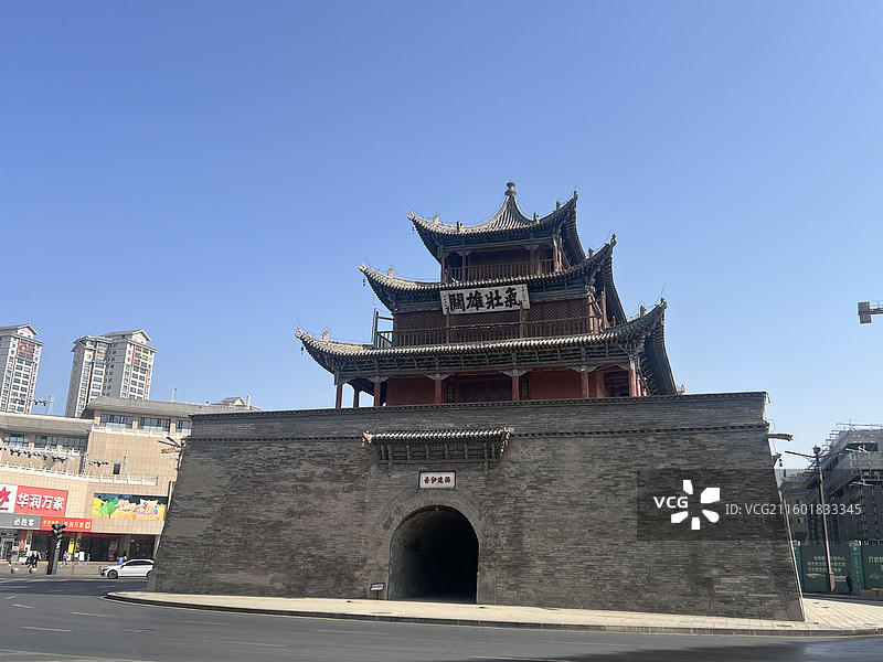 甘肃省酒泉鼓楼图片素材