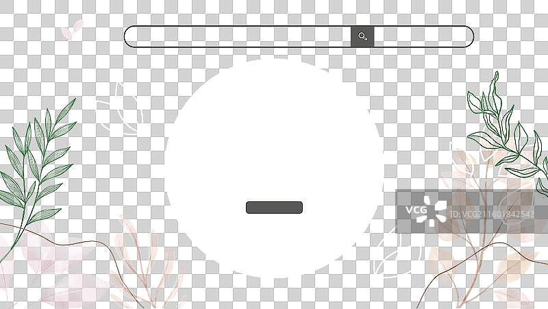 水彩风格的温泉会所着陆页图片素材