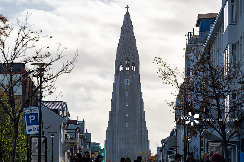 冰岛雷克雅未克的街头风景图片素材
