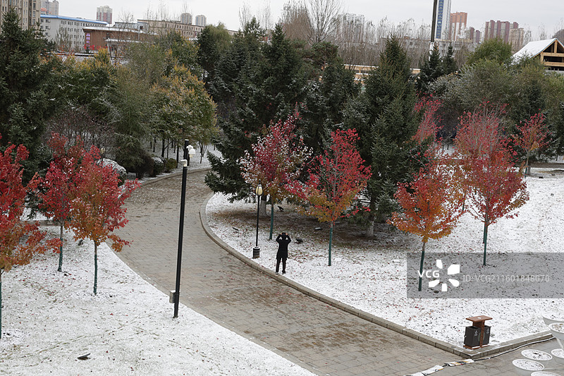 东北秧歌，萨满舞，秧歌，人民广场，德胜门，第一场雪，初雪，放风筝，吉林，东北，图片素材