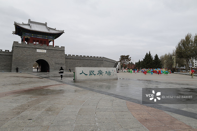 东北秧歌，萨满舞，秧歌，人民广场，德胜门，第一场雪，初雪，放风筝，吉林，东北，图片素材