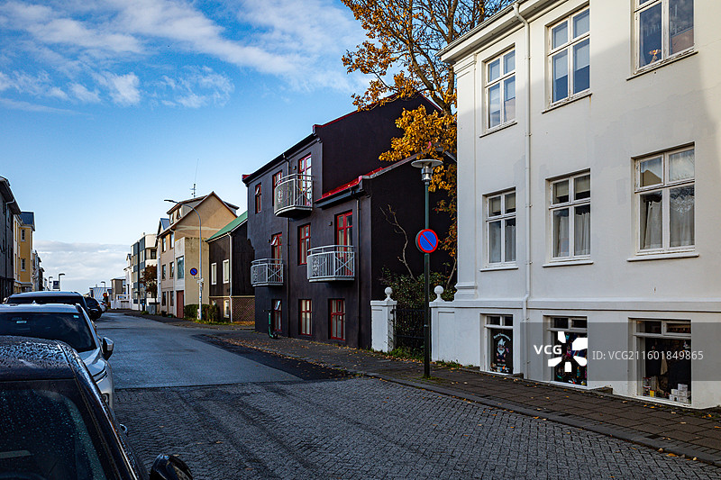 冰岛雷克雅未克的街头风景图片素材