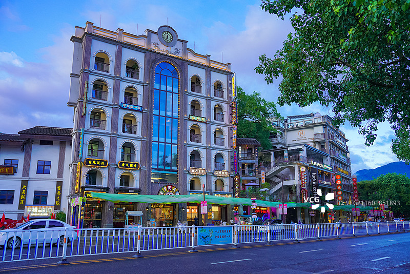 福建省龙岩市新罗区，恋城1908文创街区图片素材