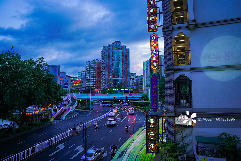 福建省龙岩市新罗区，恋城1908文创街区图片素材