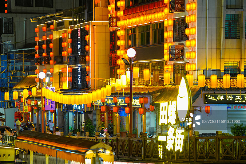 福建省龙岩市新罗区，恋城1908文创街区图片素材