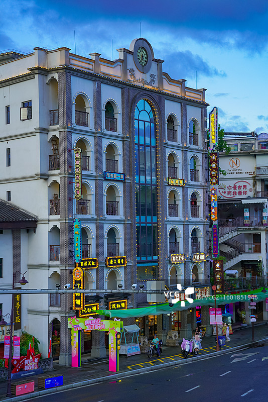 福建省龙岩市新罗区，恋城1908文创街区图片素材