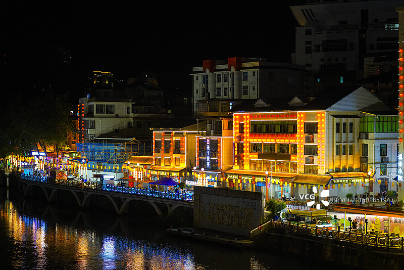 福建省龙岩市新罗区，恋城1908文创街区图片素材