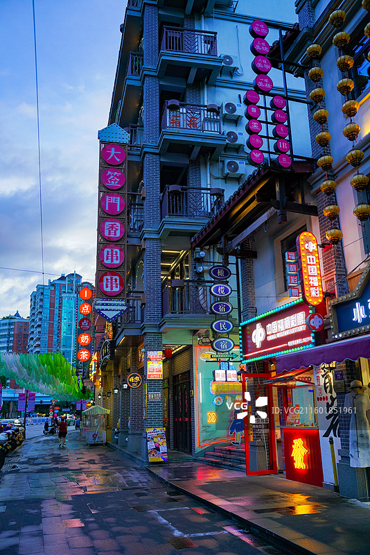 福建省龙岩市新罗区，恋城1908文创街区图片素材