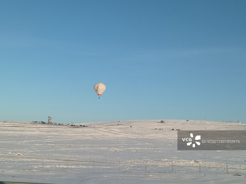 蒙古国草原冬雪景图片素材
