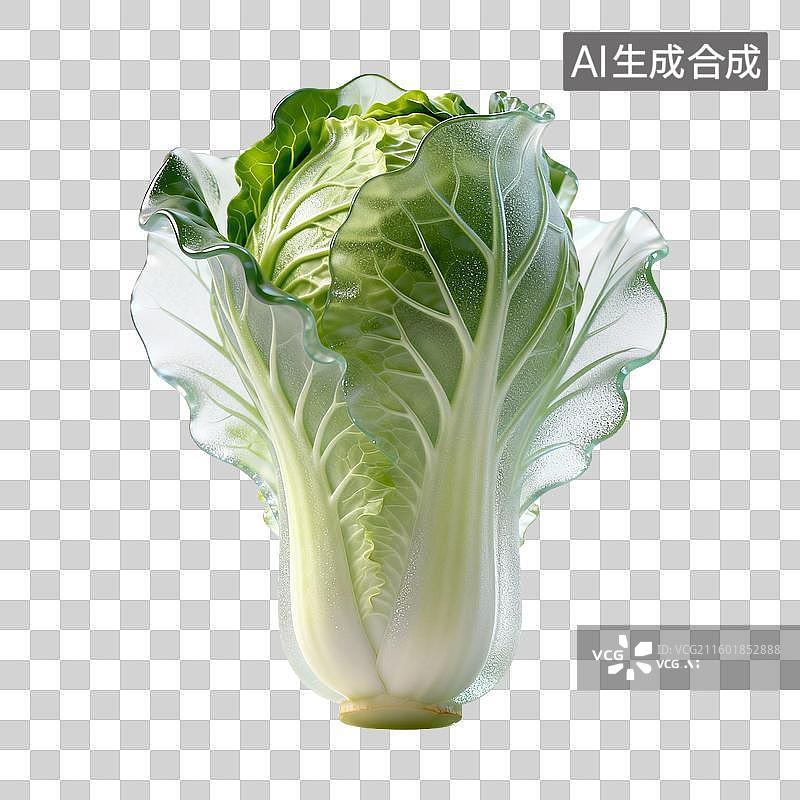 【AI数字艺术】新鲜大白菜图片素材