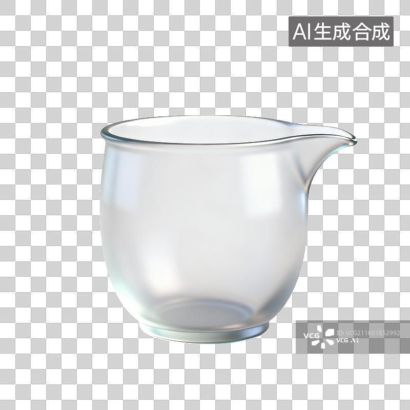 【AI数字艺术】透明玻璃量杯图片素材