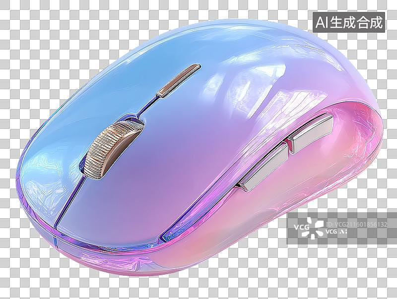 【AI数字艺术】一只紫色的鼠标PNG免扣元素图片素材