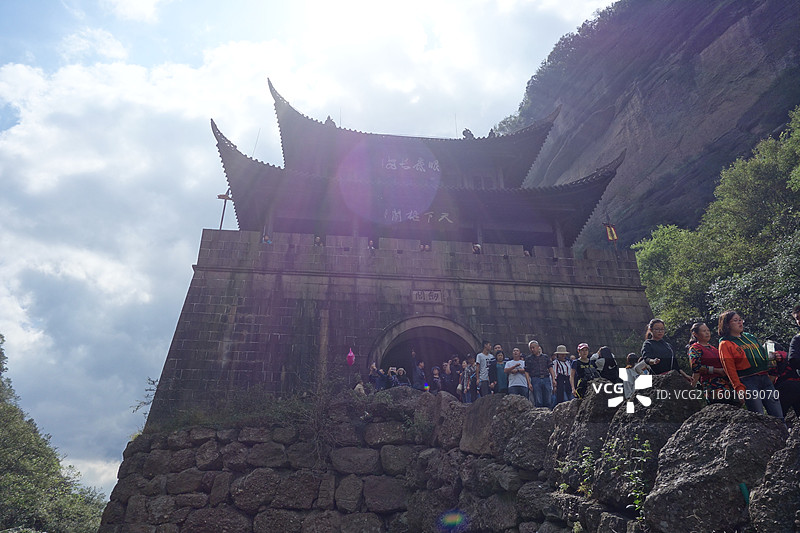 四川省广元市剑阁县剑门关景区：剑门关关楼图片素材