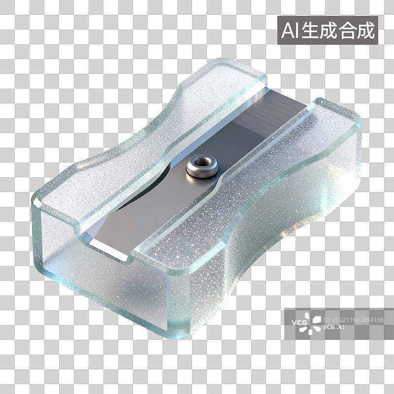 【AI数字艺术】透明塑料卷笔刀图片素材