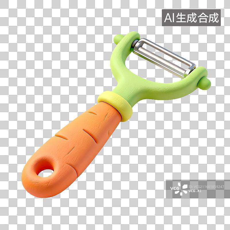 【AI数字艺术】胡萝卜造型削皮器图片素材
