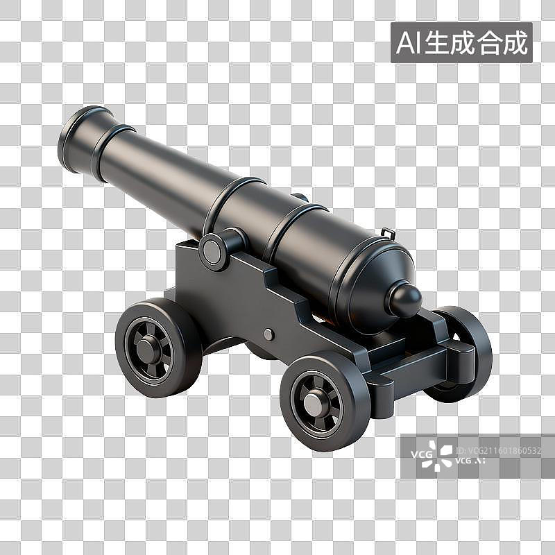【AI数字艺术】古代火炮模型图片素材