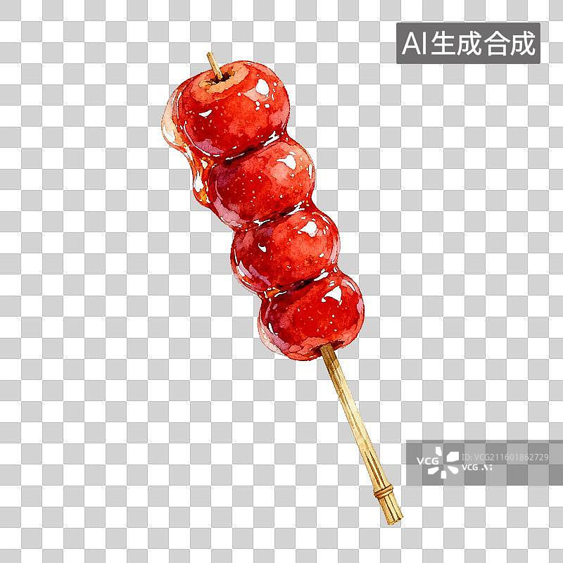 【AI数字艺术】冰糖葫芦背景图片素材